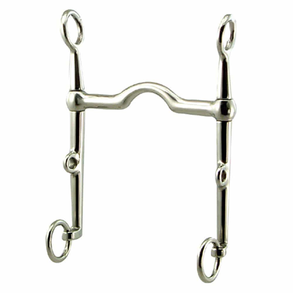 Curb Low Port Swivel Weymouth Bit with 5Inch Over All Cheek Bits Sports & Outdoors